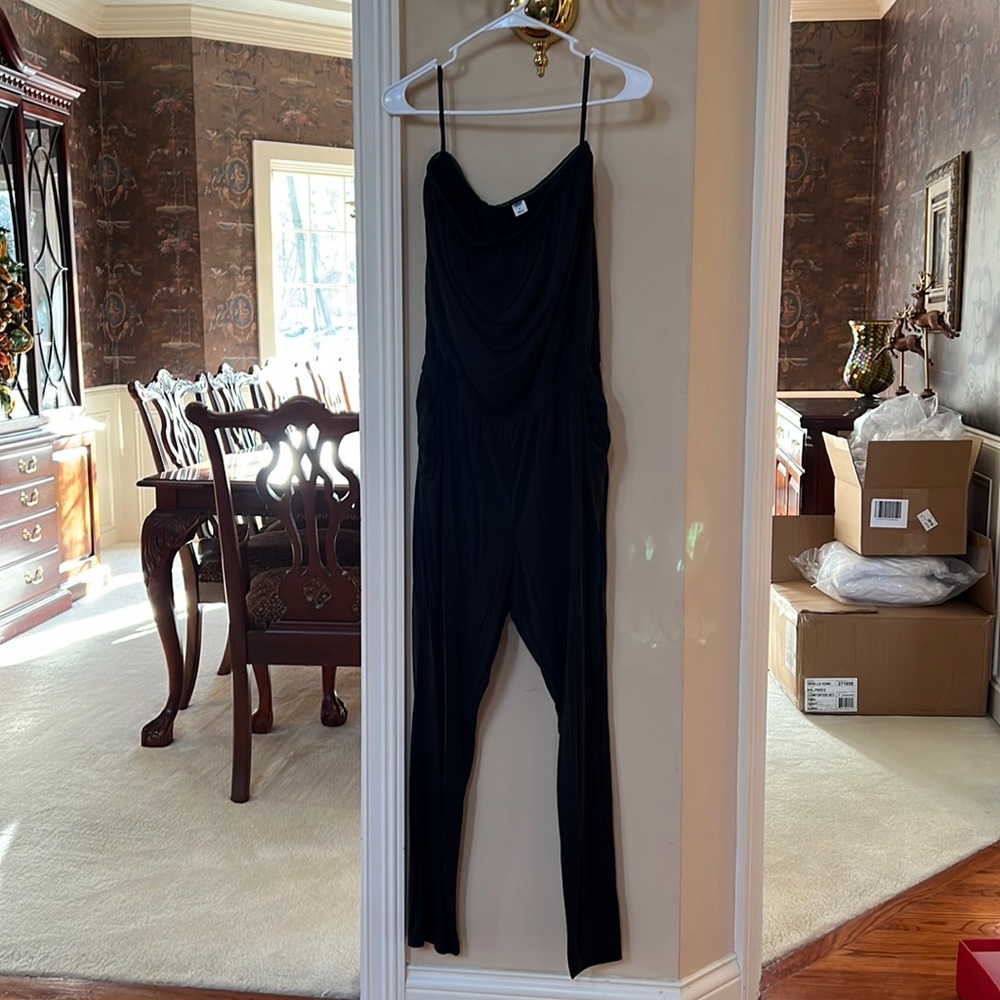 Charcoal Strapless Jumpsuit